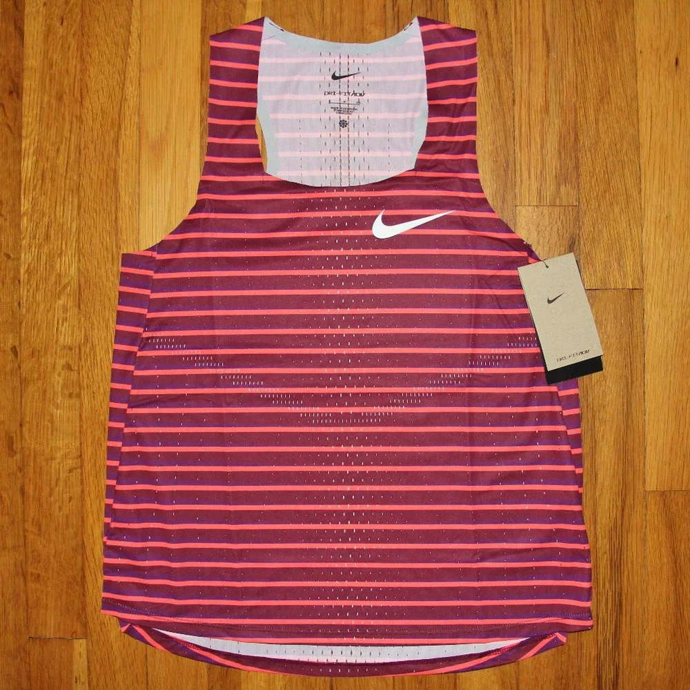 Nike Dri-Fit ADV Aeroswift Running Singlet Womens M Track Tank